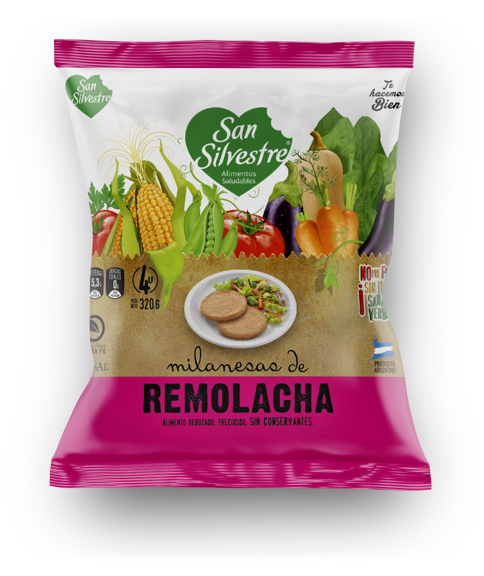Milanesas de remolacha San Silvestre