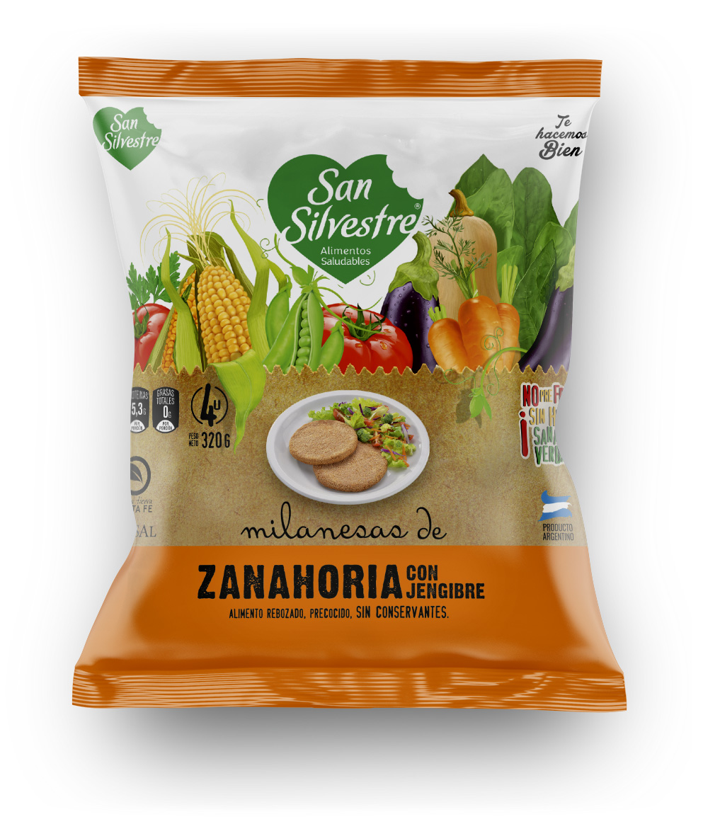 Milanesas de zanahoria San Silvestre