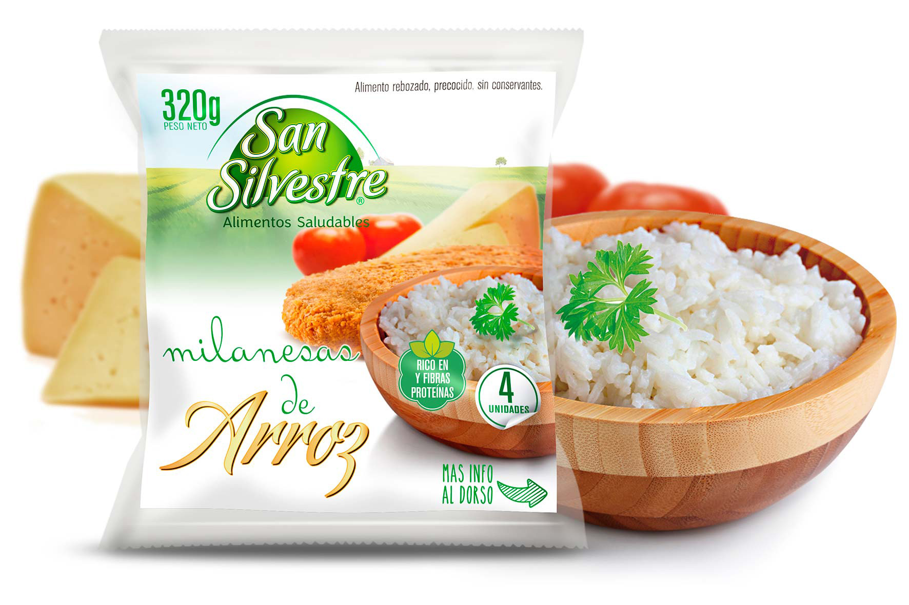 Milanesas de arroz San Silvestre